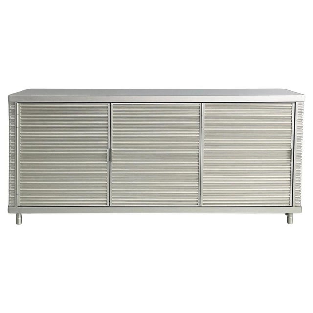 Italian Industrial Modern Aluminum and Glass Sideboard from Ycami, 1990s For Sale - Image 18 of 18