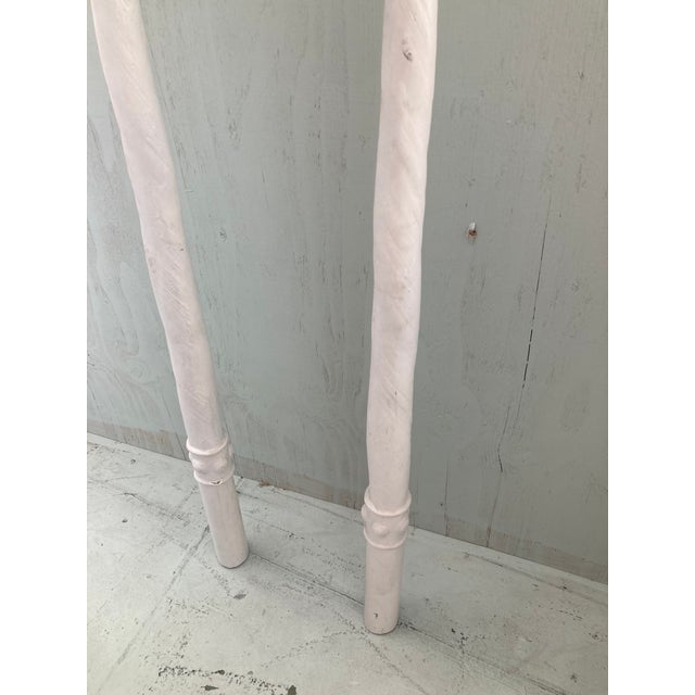 Tony Duquette Tony Duquette Faux Narwhal Tusks Handmade and Painted- A Pair For Sale - Image 4 of 10