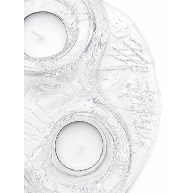 Art Glass Candleholder from Meri Lasi, 1970s, in Flawless conditions. Designed 1970 to 1979 This piece has an attribution...