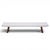 Wood Paul Frankl for Johnson Furniture Company Mid Century Cork and Mahogany Coffee Table Bench For Sale - Image 7 of 9