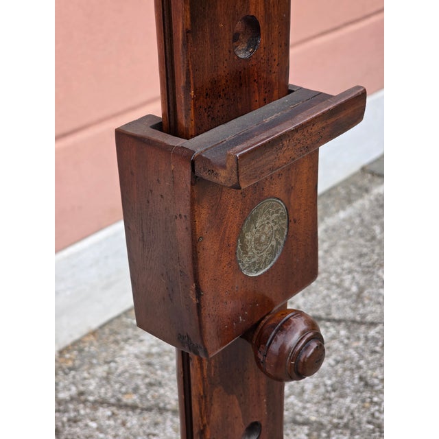 Late 19th Century Adjustable Dismountable Walnut Display Easel, 1890 For Sale - Image 5 of 12
