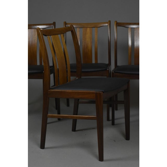 Vintage Danish Dining Chairs in Afromosia Wood, 1960s, Set of 4 For Sale - Image 13 of 16