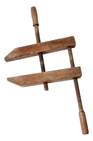 Antique Wood Hand Screw Clamp
