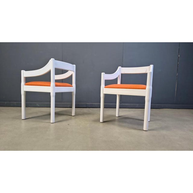 Vico Magistretti Carimate Armchairs from Vico Magistretti, 1960s, Set of 4 For Sale - Image 4 of 17