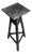 Antique Black Sculpture Stand For Sale