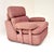 Mid-Century Modern Vintage Lilac Suede Lounge Armchair, 1970s For Sale - Image 3 of 8