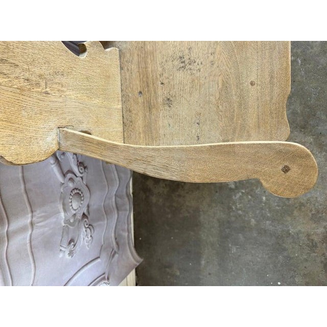 Rustic Hand-Carved Oak Benches, Pair, Folk Art / Spanish Colonial Style For Sale - Image 10 of 17