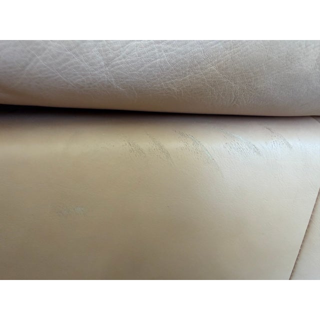 Vintage Leathercraft Sculptural Curved Leather Sectional With Dual Ottomans – Luxury Conversation Sofa For Sale - Image 14 of 18
