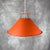 Metal Vintage Orange Hanging Lamps from Nordisk Solar, 1980s, Set of 2 For Sale - Image 7 of 11