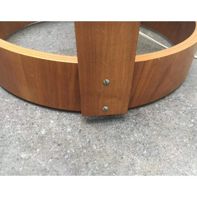 Mid-Century Swiss Space Age Plastic & Plywood Floor Lamp from Temde, 1960s For Sale - Image 17 of 18