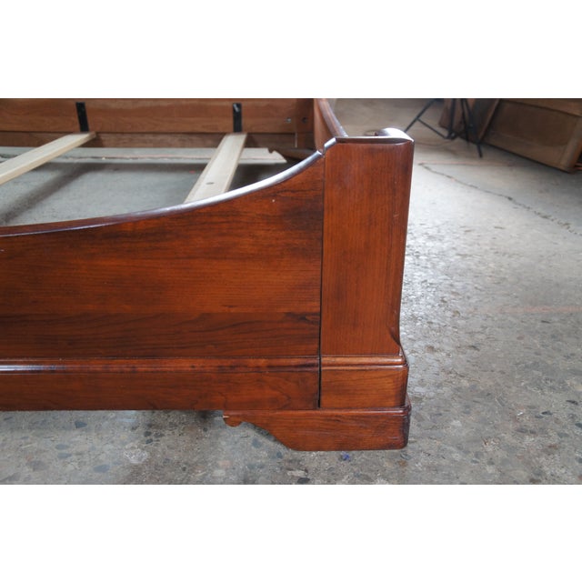 Stickley French Louis Philippe Style Solid Cherry Queen Size Sleigh Bed For Sale - Image 13 of 13