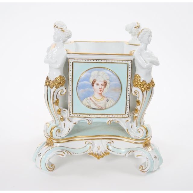 Antique Sèvres Porcelain Classical Decorated Figural Sculpture Cachepot / Center For Sale - Image 12 of 12
