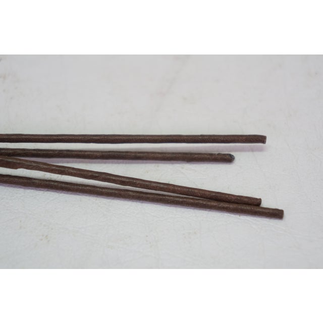 4 Mid Century Pink Glass Cherry Blossom Flower Arrangement Stems 19" For Sale - Image 4 of 8