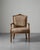 1930s Vintage Hungarian Armchair with Chevron Pattern Fabric For Sale - Image 5 of 6