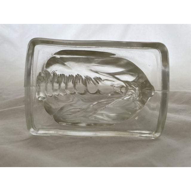 1940s Federal Glass Horse Head Bookends For Sale - Image 6 of 6