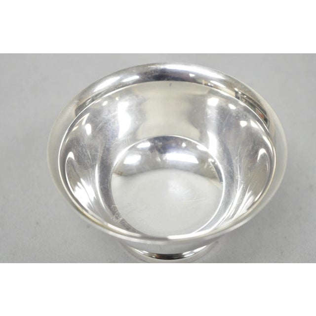 Reed & Barton Vintage Reed & Barton Paul Revere Design Silver Plated Small Nut Dish Bowl For Sale - Image 4 of 11