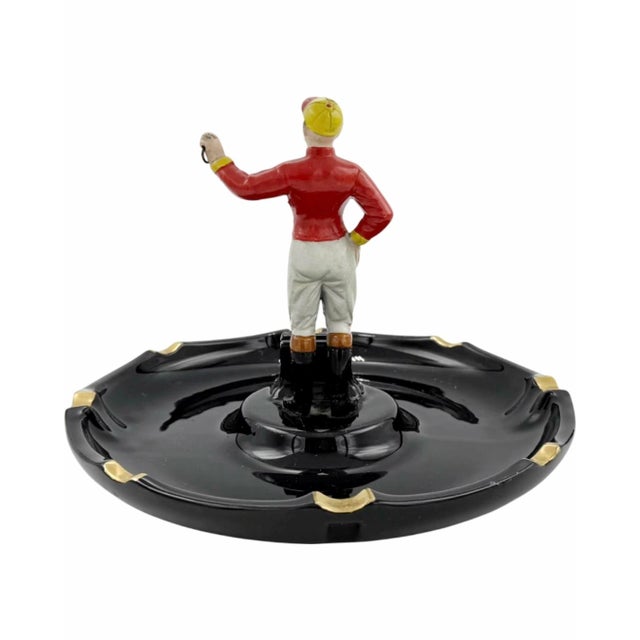 Vintage the 21 Club Nyc Restaurant Equestrian Jockey Ashtray New York City For Sale - Image 4 of 10
