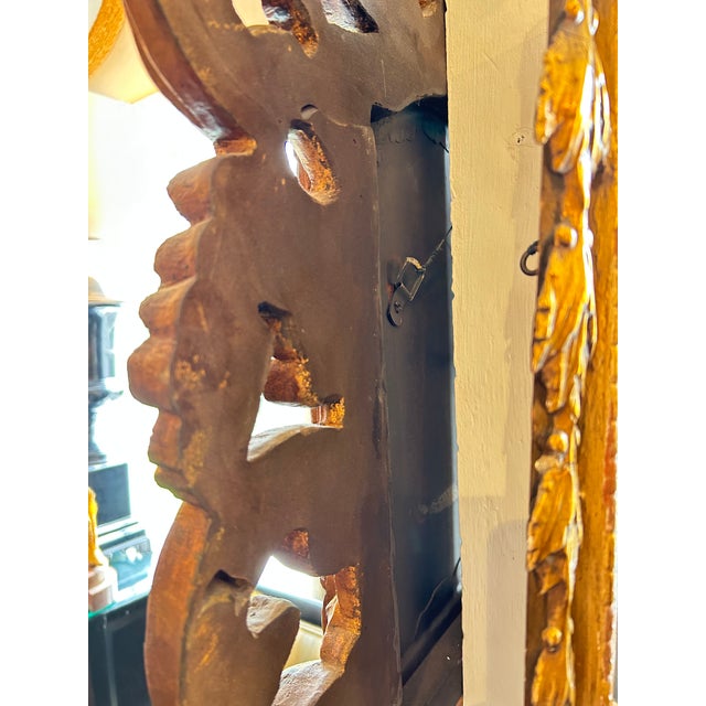 Italian Antique Giltwood Mirror For Sale - Image 10 of 10
