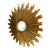 Carver’s Guild Antique Gold Sunburst Mirror For Sale