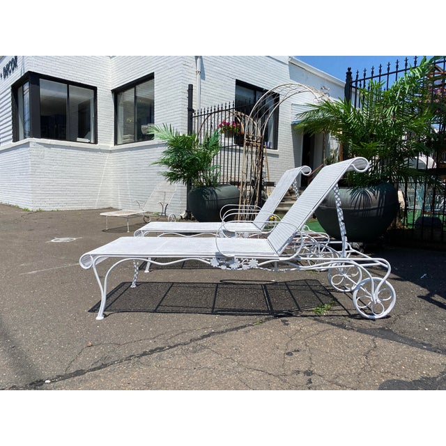 Vintage Outdoor Chaise Lounges by Russell Woodard a Pair Chairish