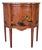 Georgian Chinoiserie Red Lacquered Demi-Lune Cabinet For Sale
