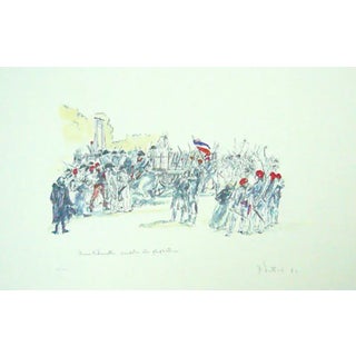 Numbered French Lithograph of Marie Antoinette For Sale