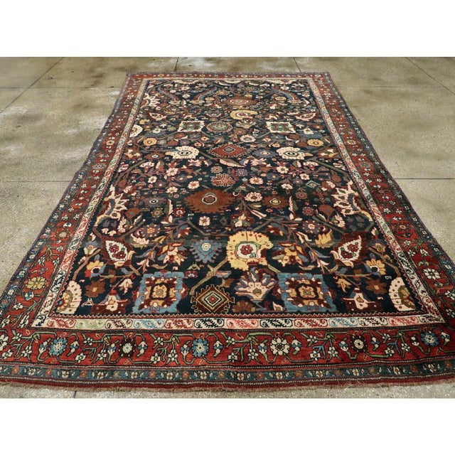 Early 20th Century Galerie Shabab Collection Early 20th Century Persian Bidjar Carpet For Sale - Image 5 of 10