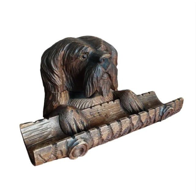 Black Forest Inkwell Maltese Dog , 1930s For Sale - Image 4 of 8