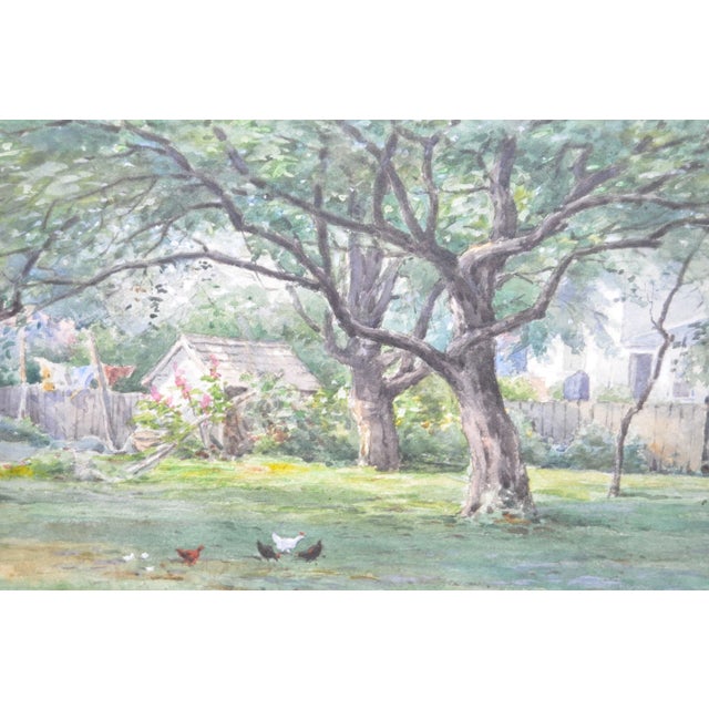Rustic Watercolor by Frederick Stuart C.1900 For Sale - Image 3 of 6