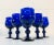 Art Deco Style Cobalt Glass Wine Stems, Set of 6 For Sale - Image 10 of 10