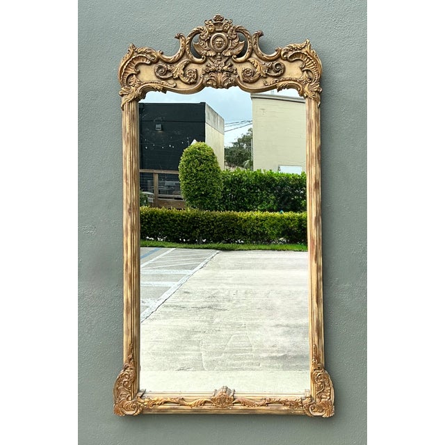 This magnificent vintage LaBarge Rococo-style wall mirror is an exceptional example of the brand's renowned craftsmanship...