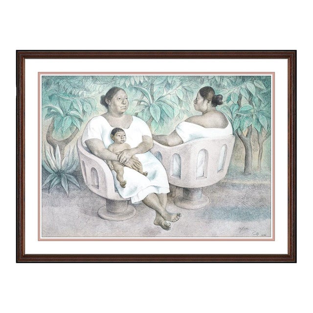 1980s Yucetecas En El Parque Print, Francisco Zúñiga For Sale