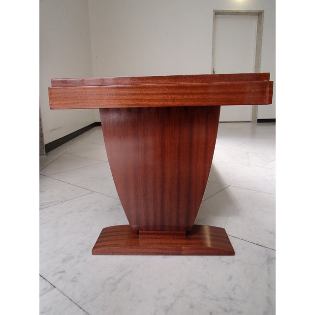 Art Deco Rectangular Mahogany Coffee Table, 1930s For Sale - Image 3 of 9