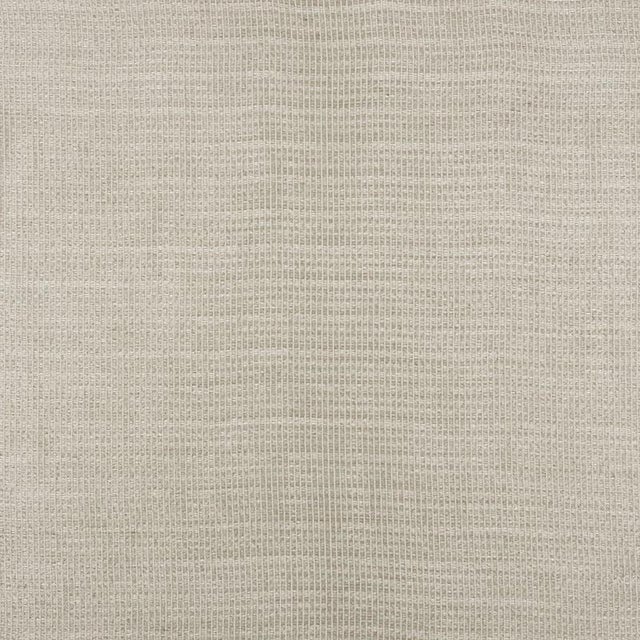 Sample - Schumacher Organic Stripe Sheer Fabric in Sand For Sale