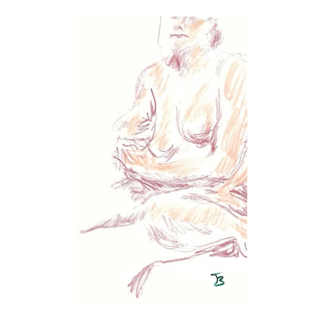 1997 James Bone Female Nude Drawing For Sale