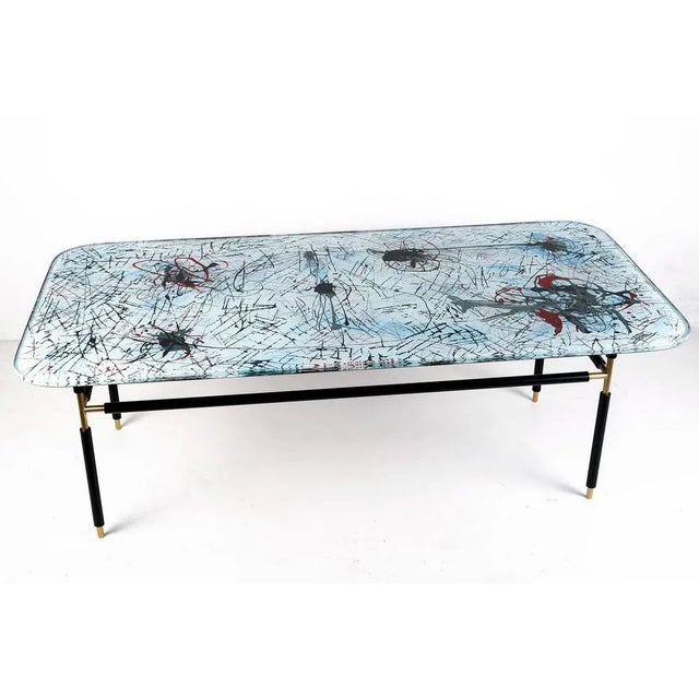 Italian Coffee Table by Dubé for Fontana Arte, 1950s For Sale - Image 5 of 9