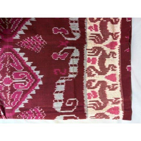 Handwoven Vintage Indonesian Cotton Throw For Sale - Image 4 of 4