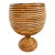 Vintage 1970s Italian Pencil Reed Rattan Footed Planter For Sale