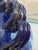 Blue Amphora Vase with Lid in Pulegoso Glass by Napoleone Martinuzzi, 1920s For Sale - Image 8 of 10