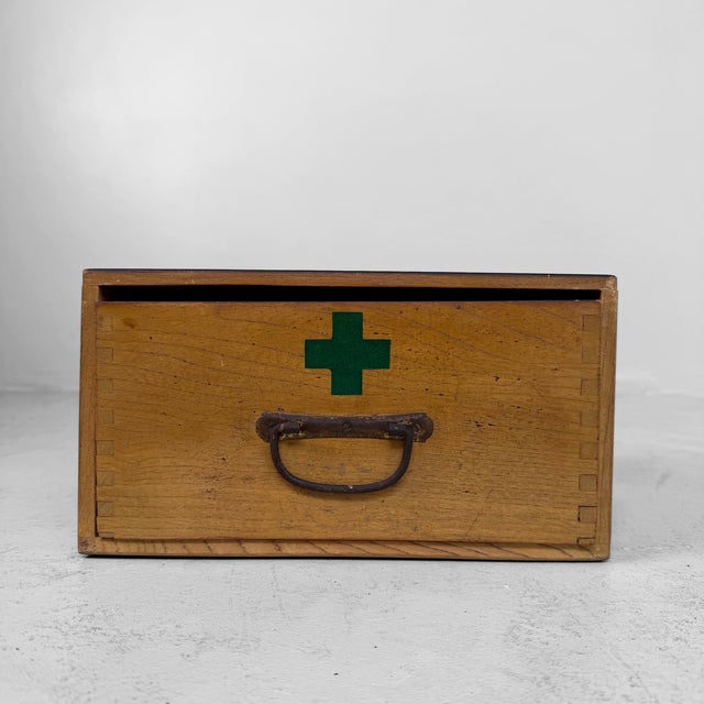 Contemporary Japanese Kusuri-Bako Apothecary Box with Drawer, 1970s For Sale - Image 3 of 10