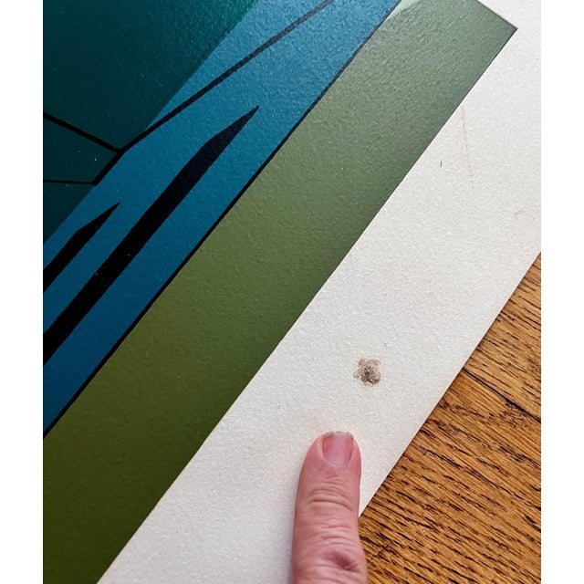 Mid-Century Modern Original Screen Print By Betsey Bates, circa 1979 For Sale - Image 3 of 12