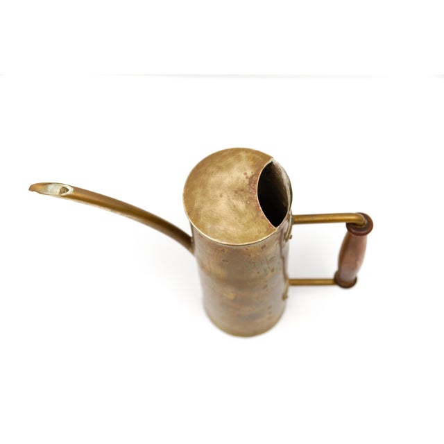 Bauhaus Brass and Wood Watering Can, Germany, 1950s For Sale - Image 4 of 11