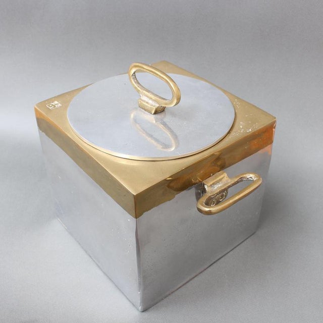 Brutalist Style Aluminum and Brass Ice Bucket by David Marshall, 1980s For Sale - Image 11 of 18