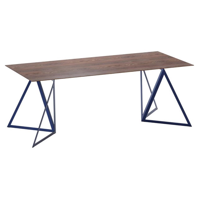 Steel Stand 200 Table in Walnut by Sebastian Scherer For Sale - Image 17 of 17