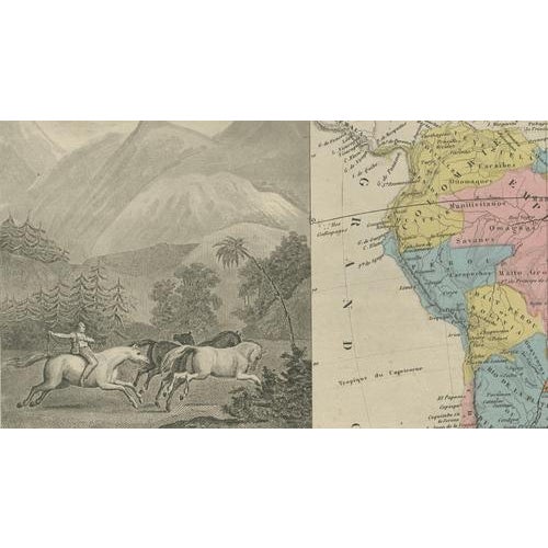 Antique Hand-Colored Map of South America by Levasseur, 1845 For Sale - Image 12 of 15