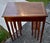 Inlaid Mahogany Nesting Tables Vintage Set of 4 Stacking Tables For Sale In Philadelphia - Image 6 of 18