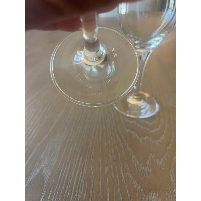 Modern Schott Zwiesel Crystal Wine Glasses- a Pair For Sale - Image 3 of 5