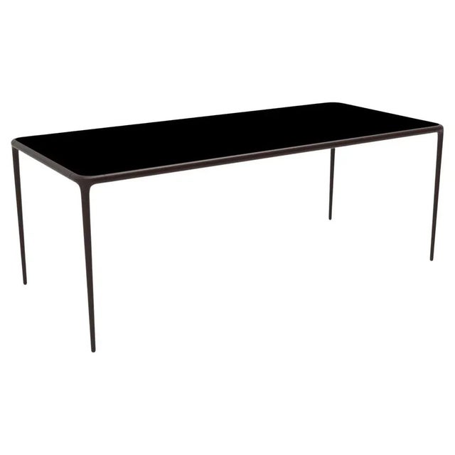Xaloc Chocolate Glass Top Table 200 by Mowee For Sale - Image 10 of 10