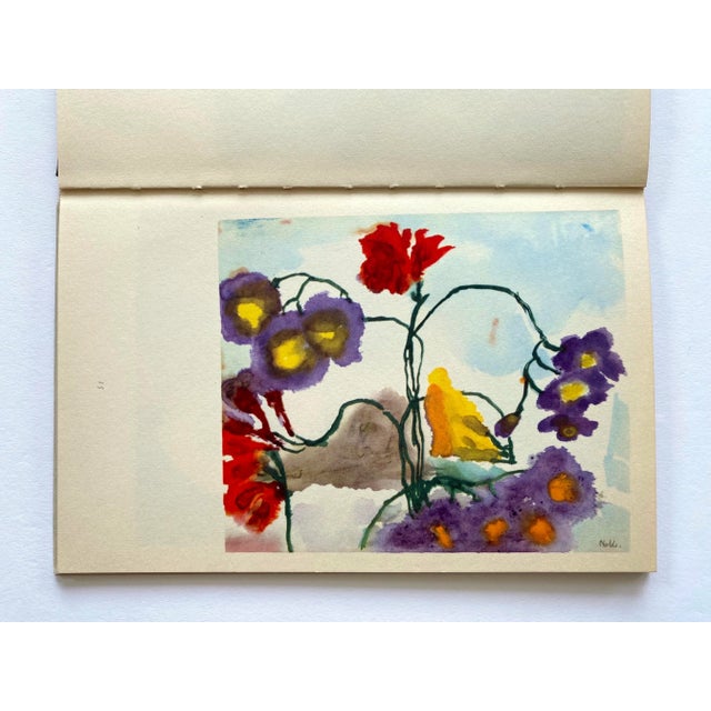 Emil Nolde " Aquarelle " Vintage 1960 Mid Century Modernist Fine Art Lithograph Print Hardcover Art Book For Sale - Image 11 of 12