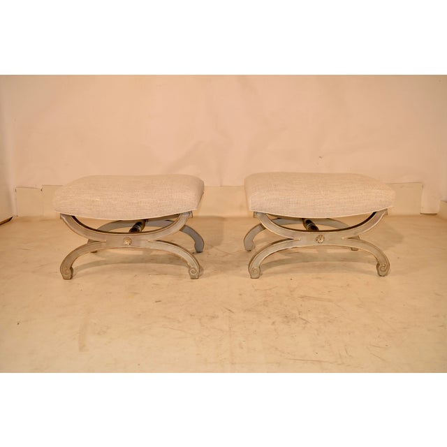 Pair of Hollywood Regency Style Benches, Circa 1960's For Sale - Image 10 of 13